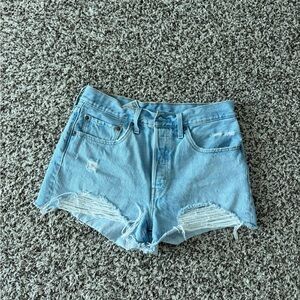 Light Blue Denim Women's Shorts